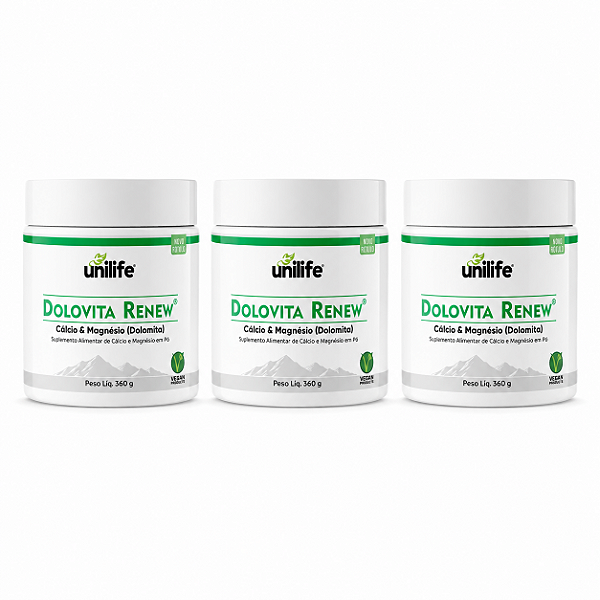 Kit 3 Dolovita Renew Unilife 360g