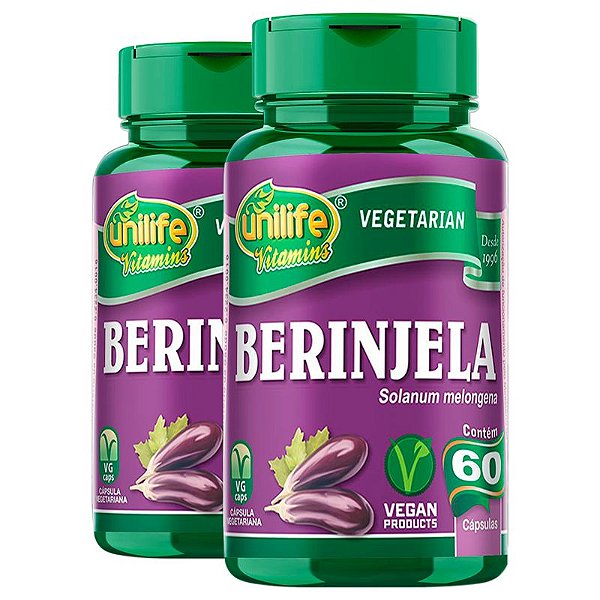 Kit 2 Berinjela 60 cápsulas Unilife