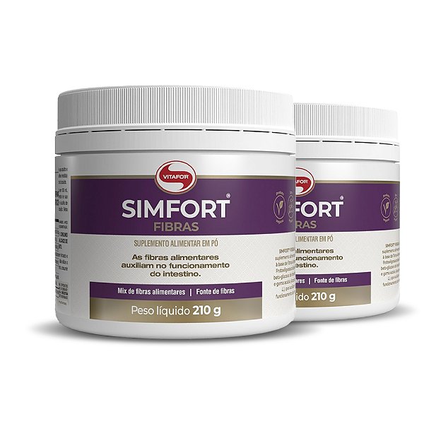 Kit 2 Simfort fibras Vitafor 210g