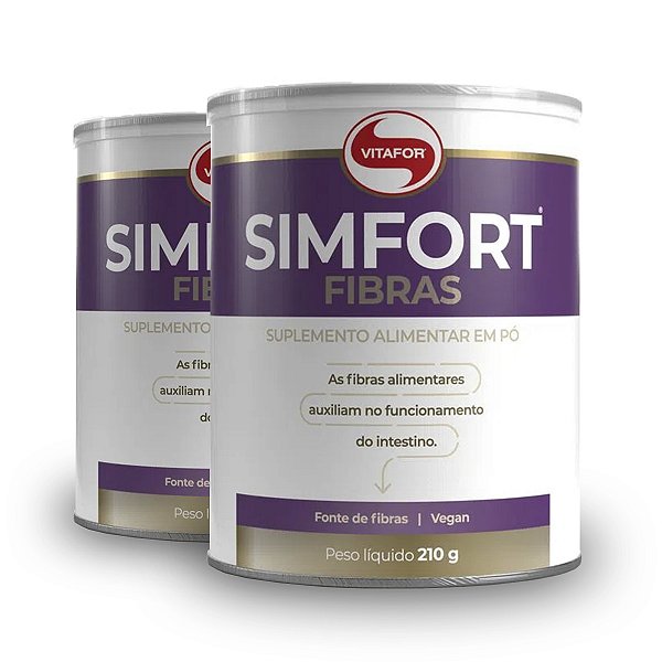 Kit 2 Simfort fibras Vitafor 210g