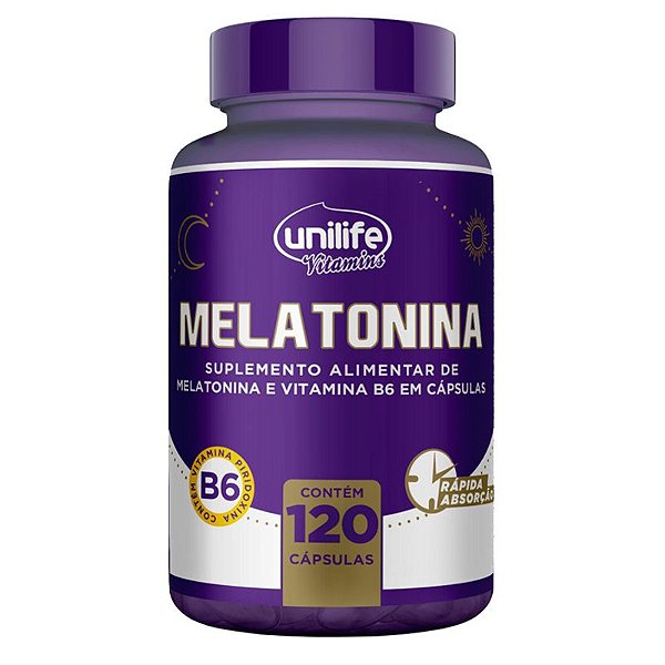 Melatonina + B6 Unilife 120 cápsulas