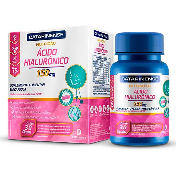 Ácido Hialurônico Catarinense 30 Cápsulas