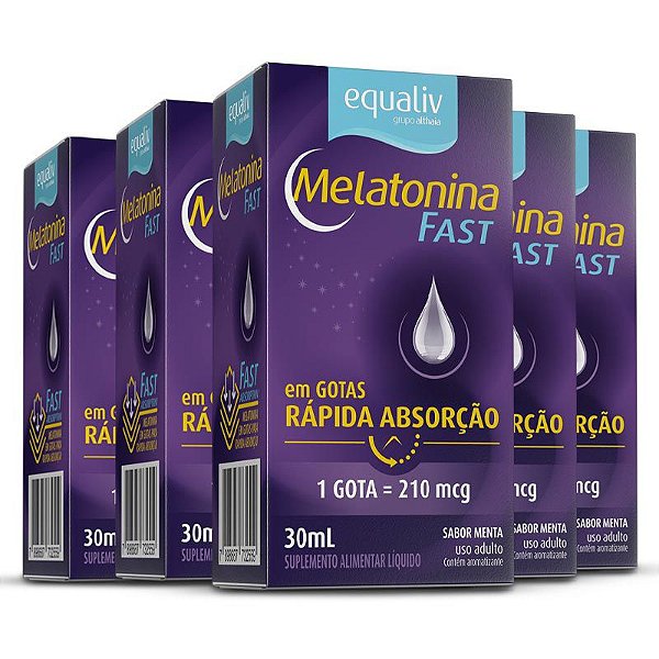 Kit 5 Melatonina Equaliv 30 ml