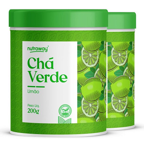 Kit 2 Chá Verde Limão Nutraway 200g