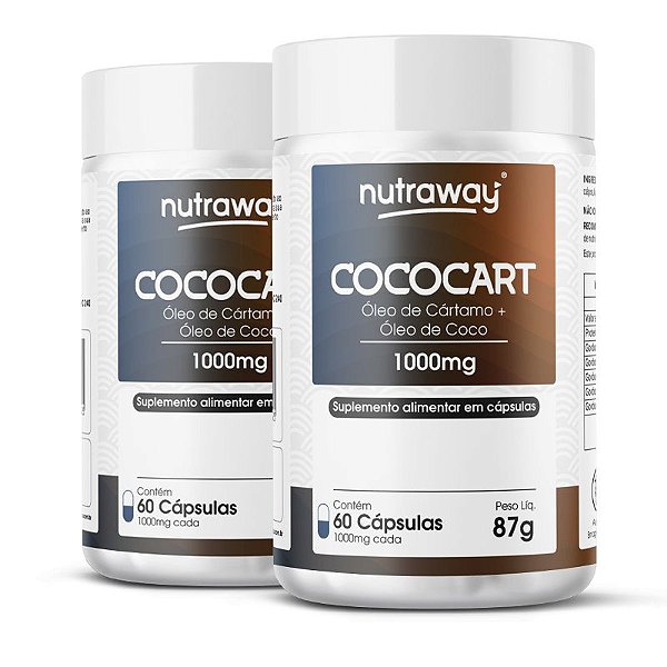Kit 2 Cococart Nutraway 1000mg 60 cápsulas