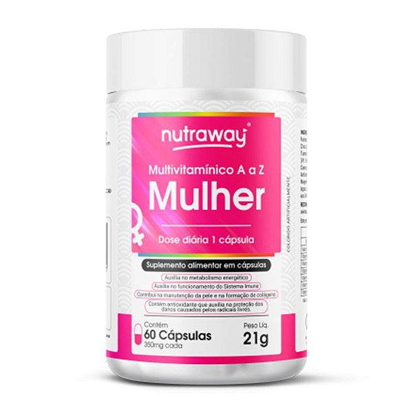 Multivitamínico Mulher Nutraway 350mg 60 cápsulas