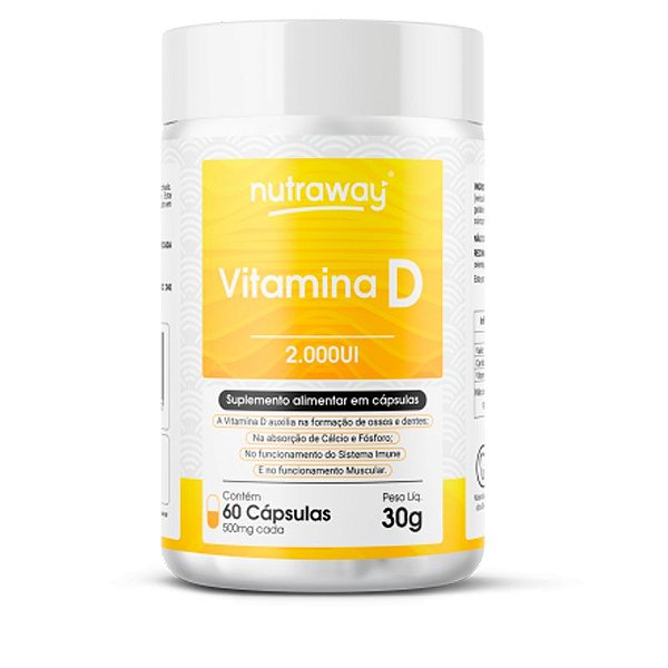 Vitamina D 2.000ui Nutraway 60 cápsulas