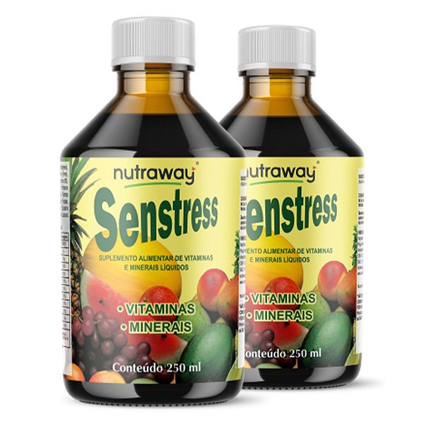 Kit 2 Senstress Energy Vitaminas e Minerais Nutraway 250ml