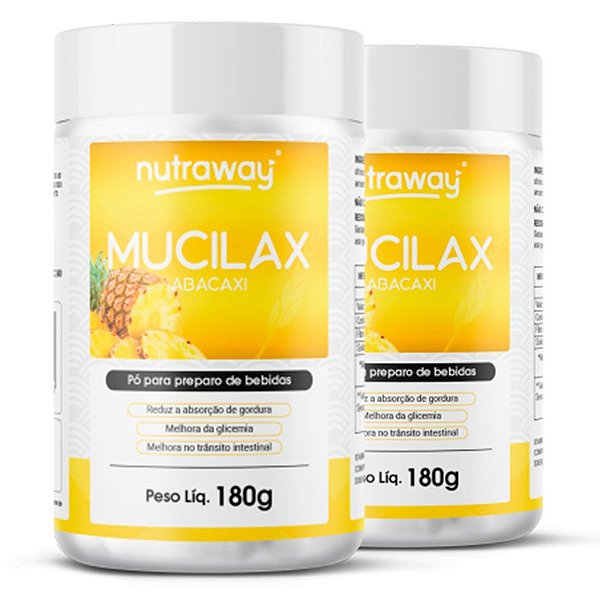 Kit 2 Mucilax Abacaxi Nutraway 180g