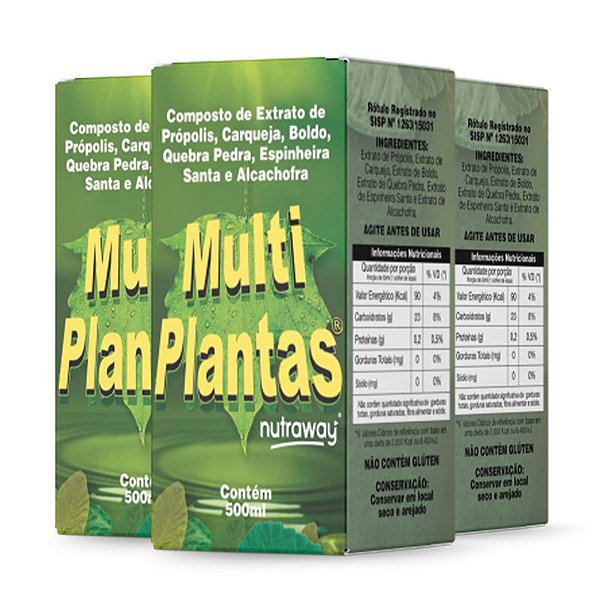 Kit 3 Multi Plantas Nutraway 500mL