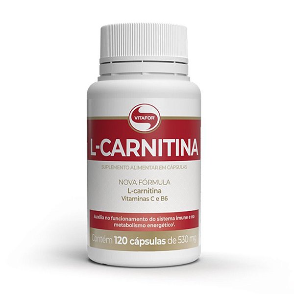L-Carnitina + B6 Vitafor 120 cápsulas