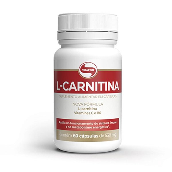 L-Carnitina + B6 Vitafor 60 cápsulas