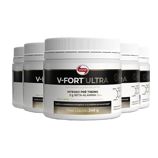 Kit 5 V- Fort Ultra Vitafor 240g Limão