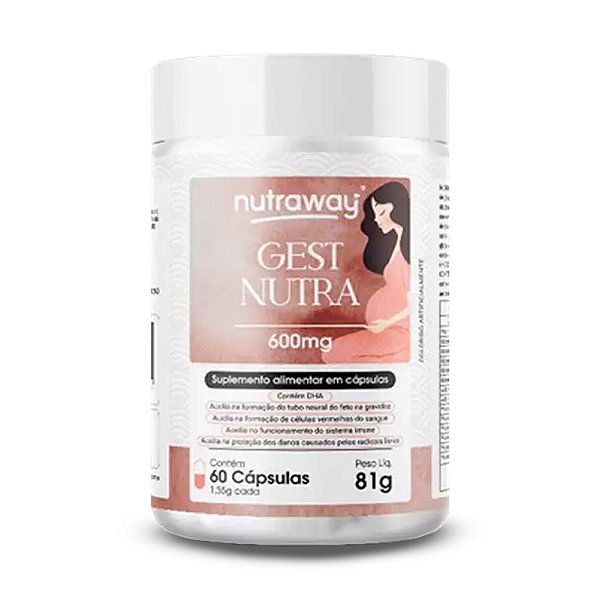 GestNutra Suplemento Vitamínico e Mineral Nutraway 60 cápsulas