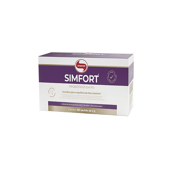 Simfort Mix de Probióticos Vitafor 60 sachês de 2g