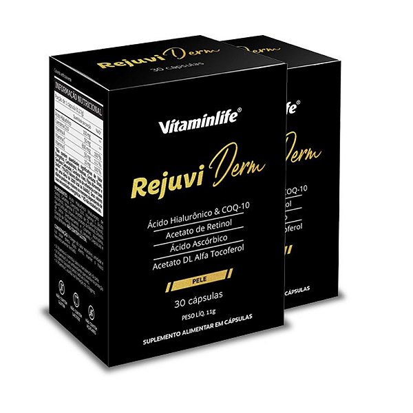 Kit 2 Rejuvi Derm Vitaminlife 30 cápsulas