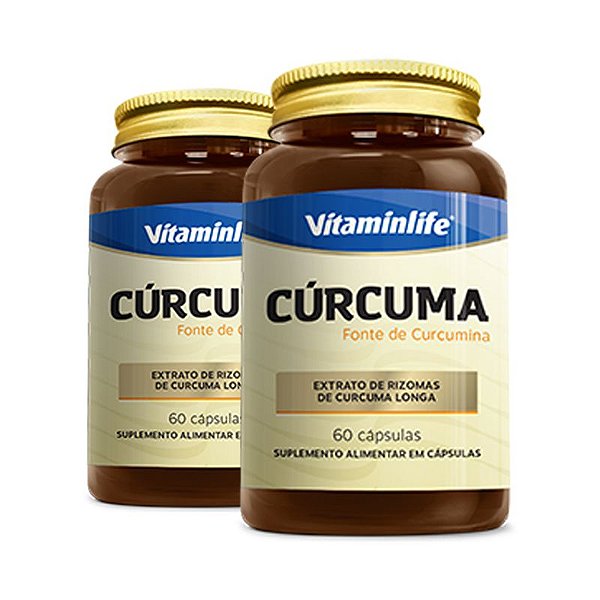 Kit 2 Cúrcuma Vitaminlife 60 cápsulas
