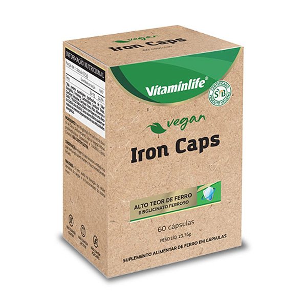 Iron VitaminLife 60 cápsulas Veganas