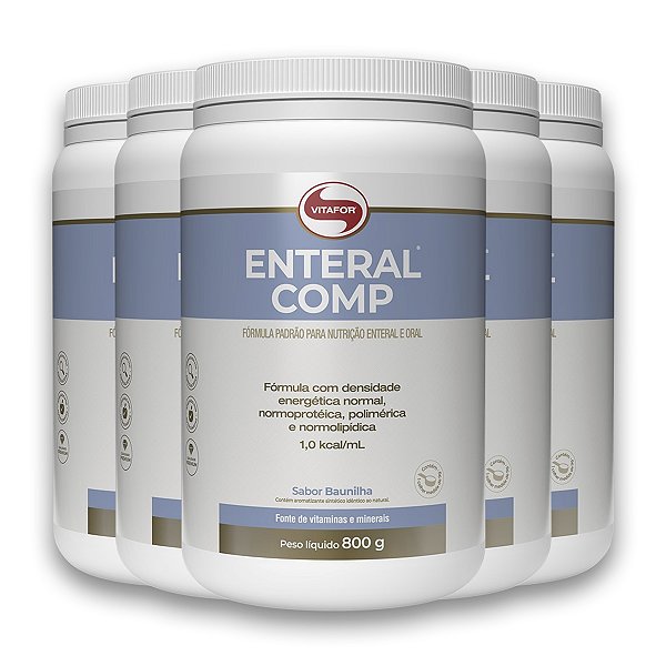 Kit 5 Enteral Completo Vitafor 800g Baunilha