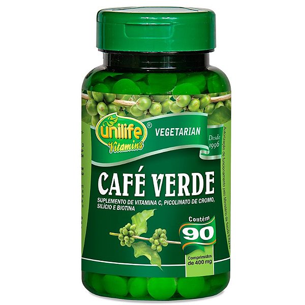 Café Verde 400mg Unilife 90 cápsulas