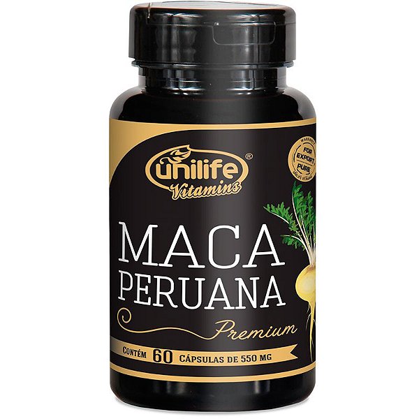 Maca Peruana Premium 550mg Unilife 60 capsulas