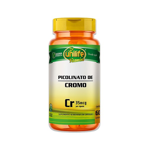 Picolinato de Cromo Unilife 60 Cápsulas