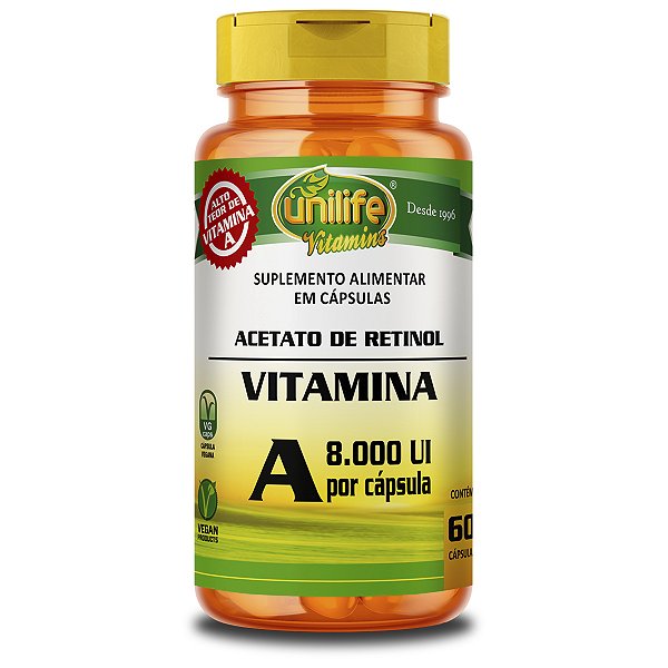 Vitamina A Retinol Unilife 60 Cápsulas