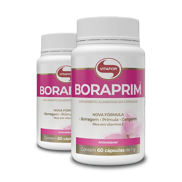 Kit 2 Boraprim Vitafor 60 cápsulas