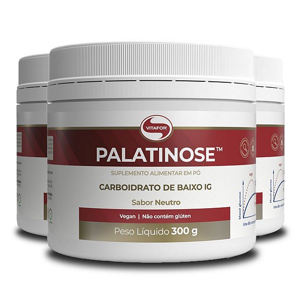 Kit 3 Palatinose Vitafor Neutro 300g