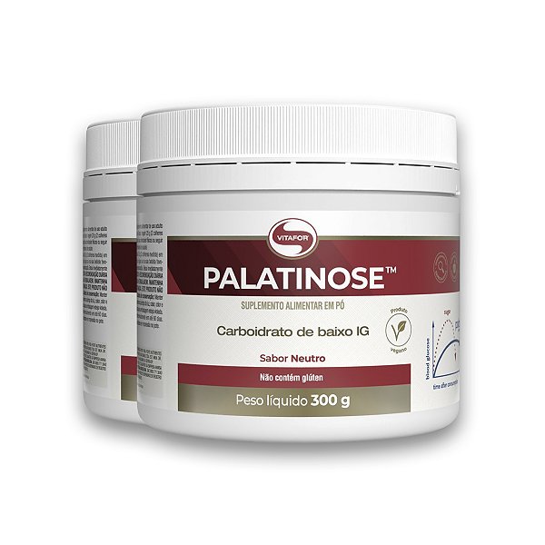 Kit 2 Palatinose Vegano Vitafor 300g Neutro