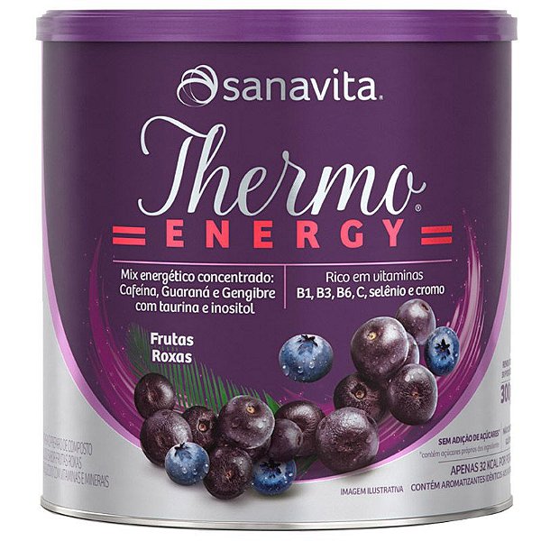 Thermo Energy Termogênico Sanavita 300g Frutas Roxas