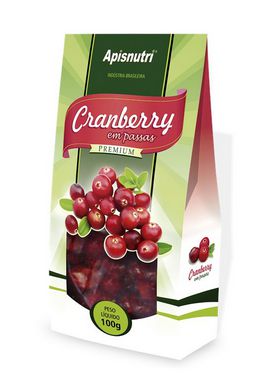 Cranberry Premium fruta em passas Apisnutri 100g