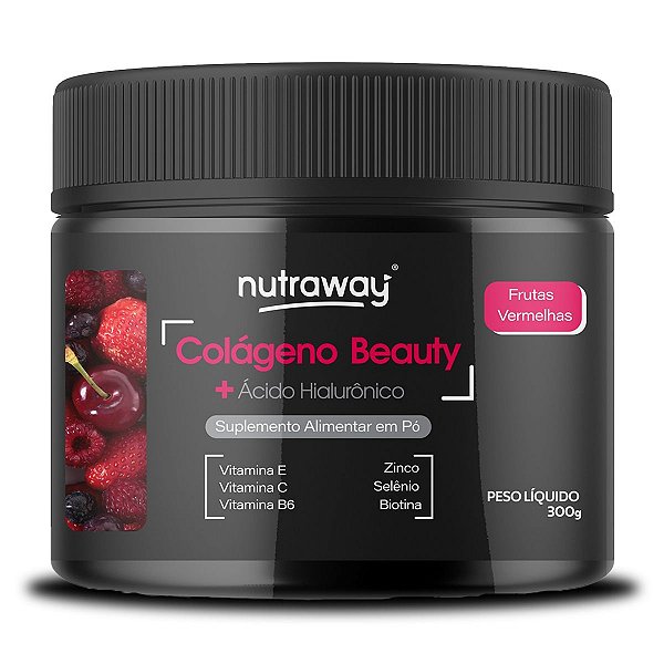 Colágeno Beauty Nutraway sabor Frutas Vermelhas 300g