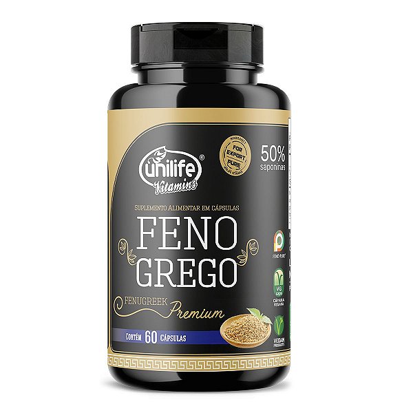 Feno Grego Premium Unilife 60 Cápsulas