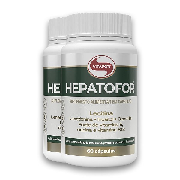 Kit 2 Hepatofor Vitafor 60 Cápsulas