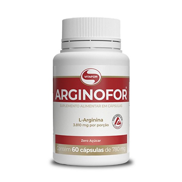 Arginofor L Arginina Vitafor 60 Cápsulas