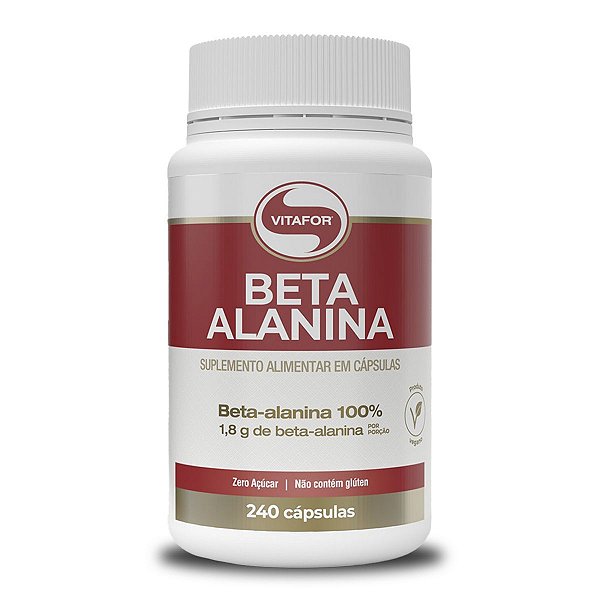 Beta Alanina 500mg Vitafor 240 cápsulas