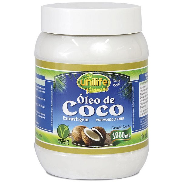 Óleo de Coco Extra Virgem Unilife 1 litro