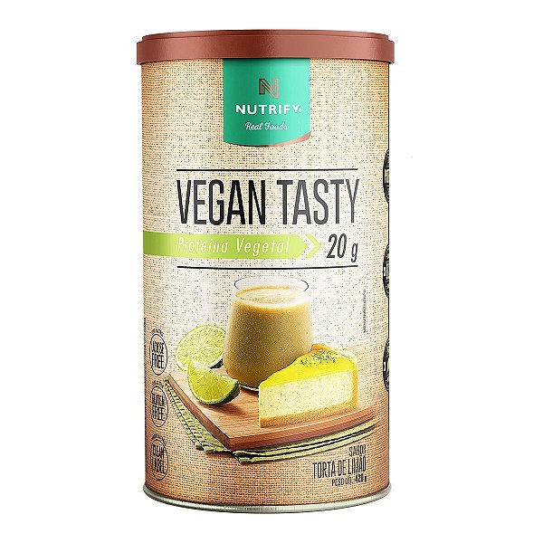 Vegan Tasty Proteína Vegetal Torta de Limão Nutrify 420g