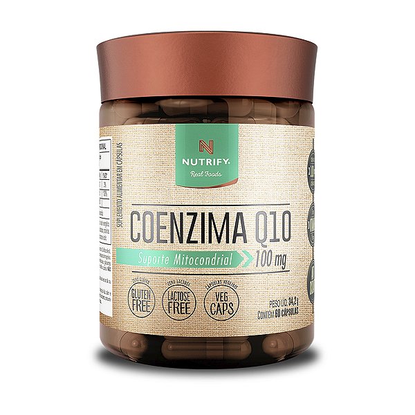 Coenzima Q10 Nutrify com Vitamina E 60 Cápsulas