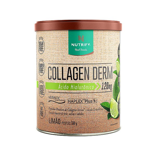 Collagen Derm Ácido Hialurônico Limão Nutrify 330g