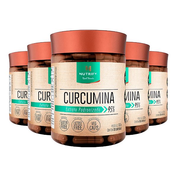 Kit 5 Curcumina Nutrify 30 Cápsulas