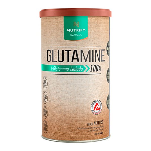 Glutamine L-Glutamina Isolada Neutro Nutrify 500g