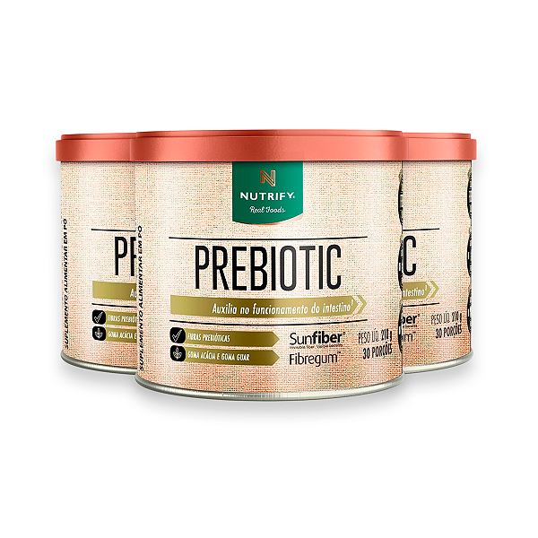 Kit 3 Prebiotic Fibras Prebióticas Nutrify 210g