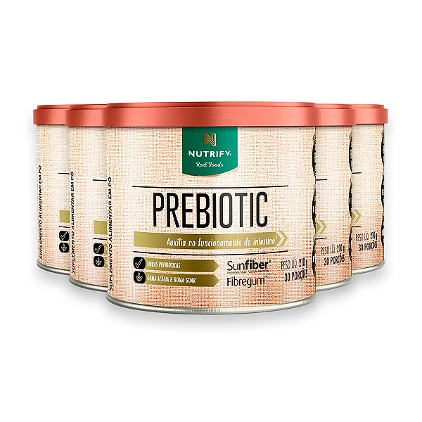Kit 5 Prebiotic Fibras Prebióticas Nutrify 210g