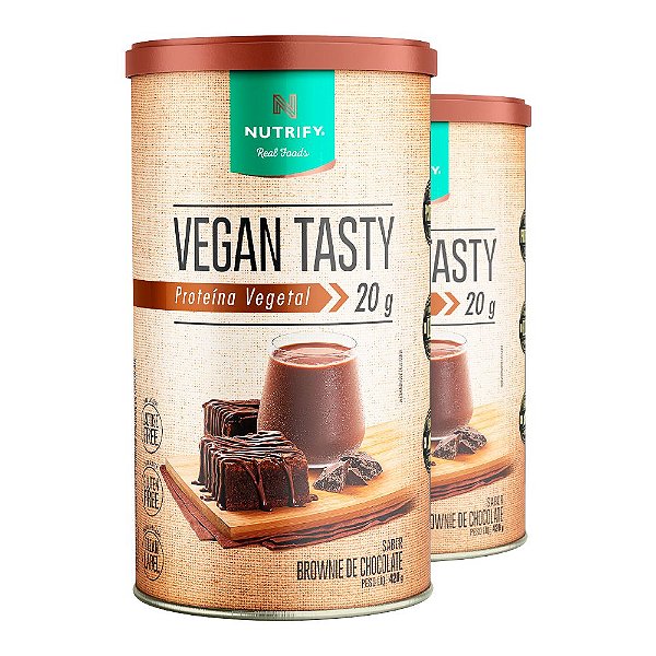 Kit 2 Vegan Tasty Brownie de Chocolate Nutrify 420g