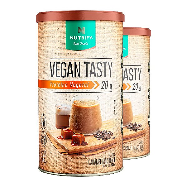 Kit 2 Vegan Tasty Caramel Macchiato Nutrify 420g