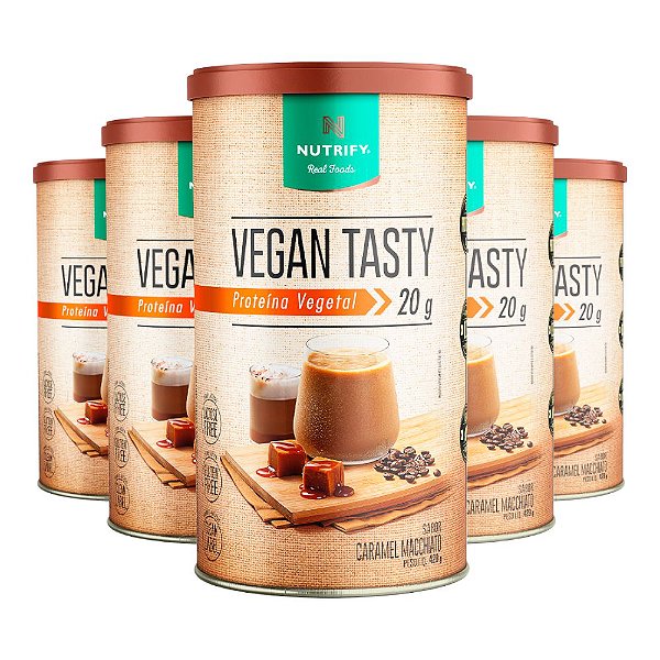 Kit 5 Vegan Tasty Caramel Macchiato Nutrify 420g