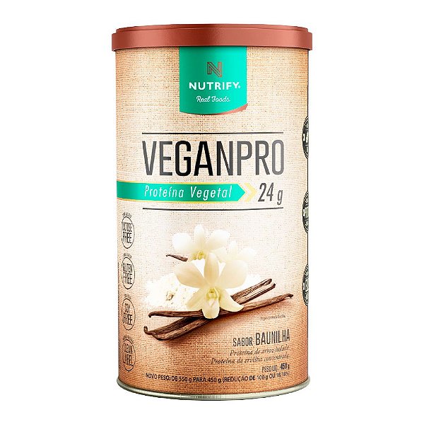 Veganpro Proteína Vegetal Baunilha Nutrify 450g