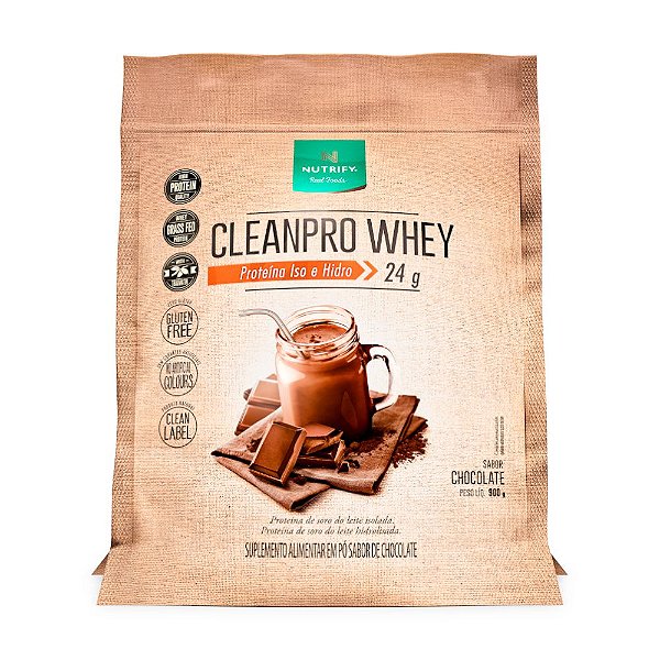 Cleanpro Whey Hidrolisado Chocolate Nutrify 900g